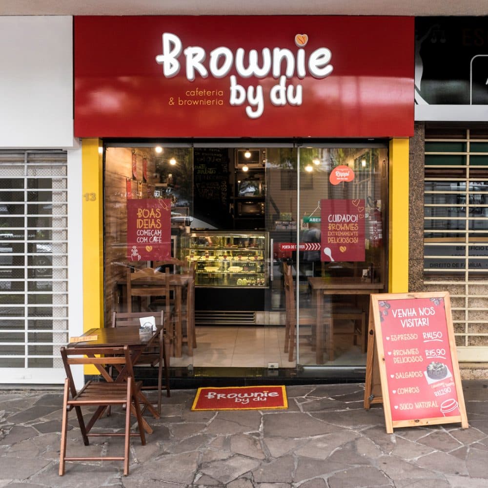 Eduardo, fundador do Doce Gestão, na Brownie by Du
